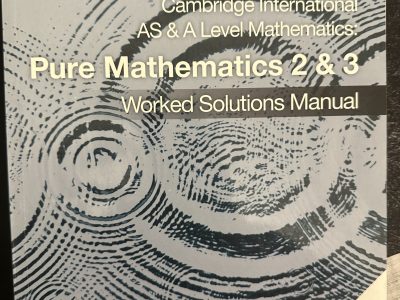 Pure Mathematics 2 and 3 Solutions Manual