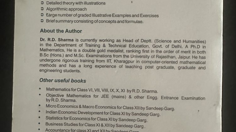 RD Sharma Volume 2 Mathematics