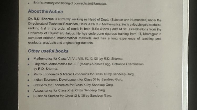 RD Sharma Mathematics Grade 11